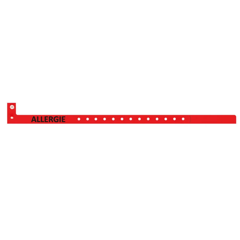 Bracelet de plastique avec impression ALLERGIE