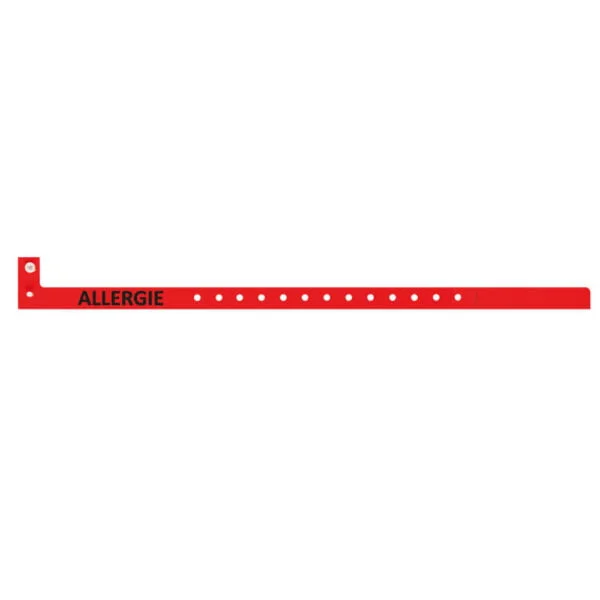 Bracelet de plastique avec impression ALLERGIE