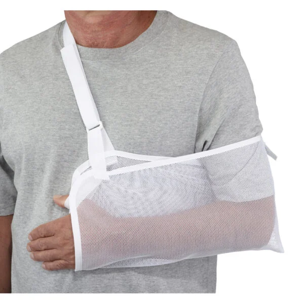 Immobilisateur de bras avec pochette en filet