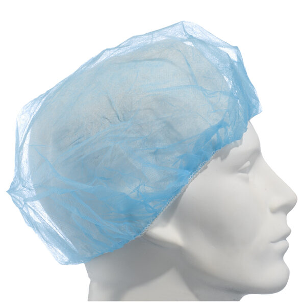 Pleated Polypropylene Bouffant Cap, 100% Latex Free